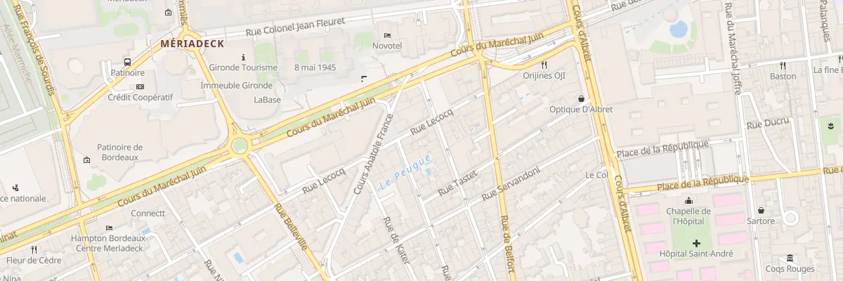 Plan du 36 Rue Lecocq à Bordeaux