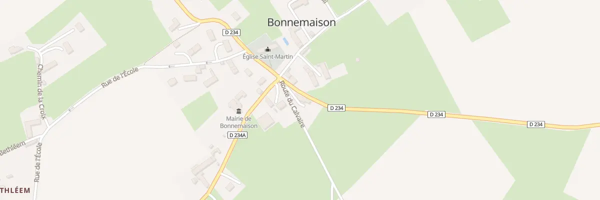 Plan du 1 Rte du Calvaire à Bonnemaison