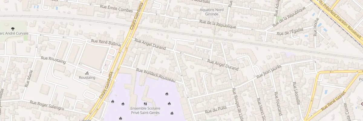 Plan du 6 Rue de la Paix à Talence