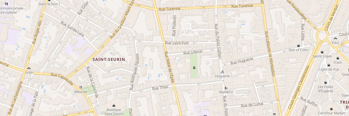 Plan du 114 Rue Abbé de l’Epée à Bordeaux