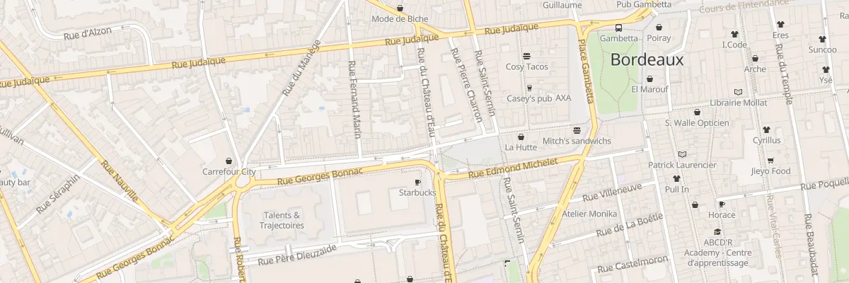 Plan du 43 Rue Georges Bonnac à Bordeaux