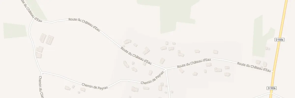 Plan du 2011 Rte du Château d’Eau à Audignon