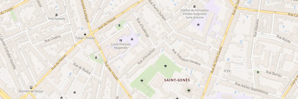 Plan du 23 Rue d’Arcachon à Bordeaux