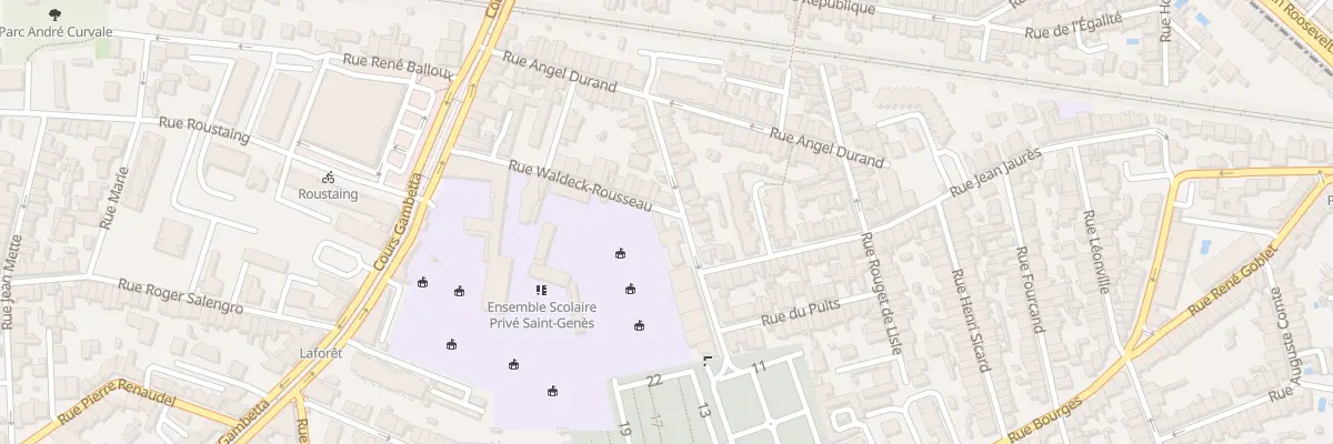 Plan du 47 Rue Waldeck-Rousseau à Talence