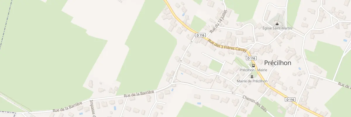 Plan du 7 Rue de la Barrière à Précilhon