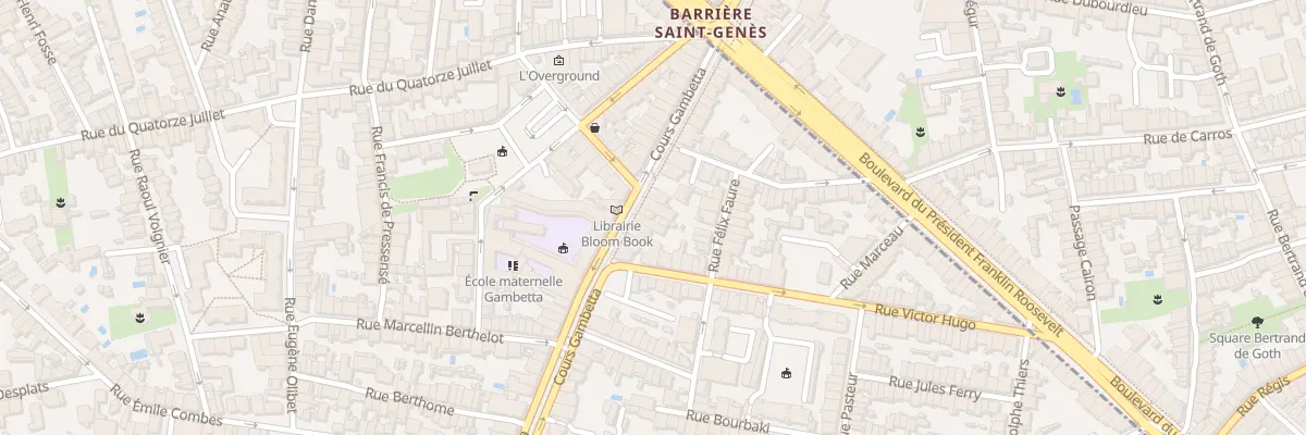 Plan du 34 Crs Gambetta à Talence
