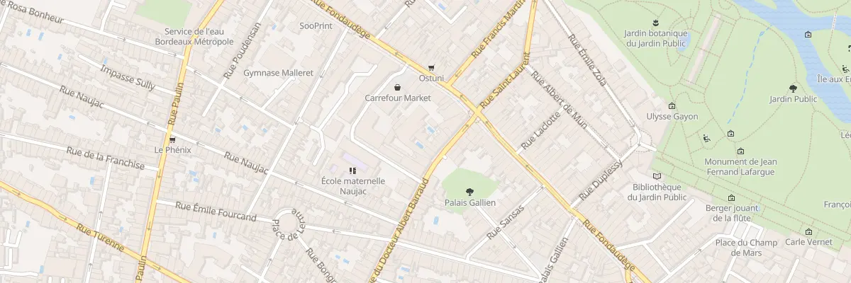 Plan du 133 Rue du Docteur Albert Barraud à Bordeaux