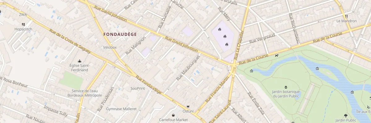 Plan du 23 Rue Maubourguet à Bordeaux