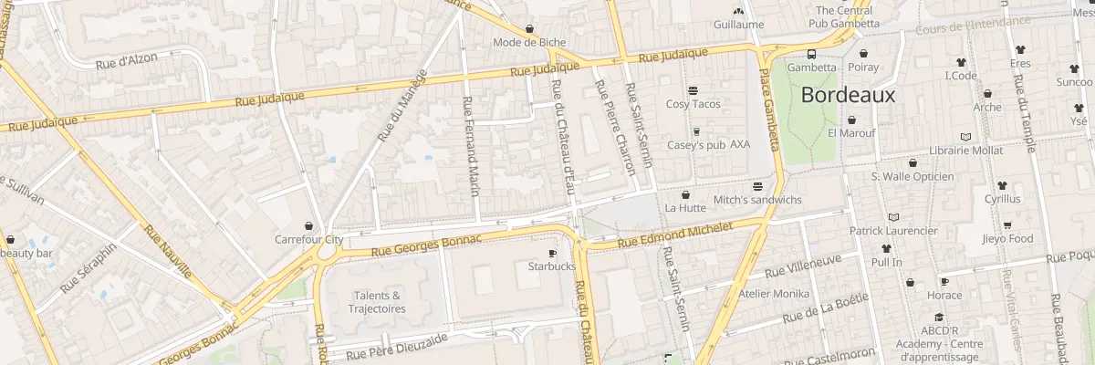 Plan du 45 Rue Georges Bonnac à Bordeaux