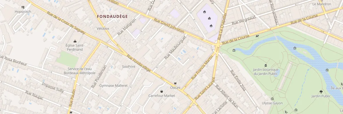 Plan du 16 Rue Maubourguet à Bordeaux