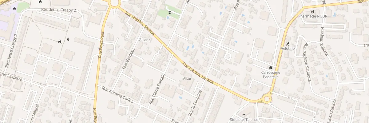 Plan du 141 Rue Frédéric Sevene à Talence