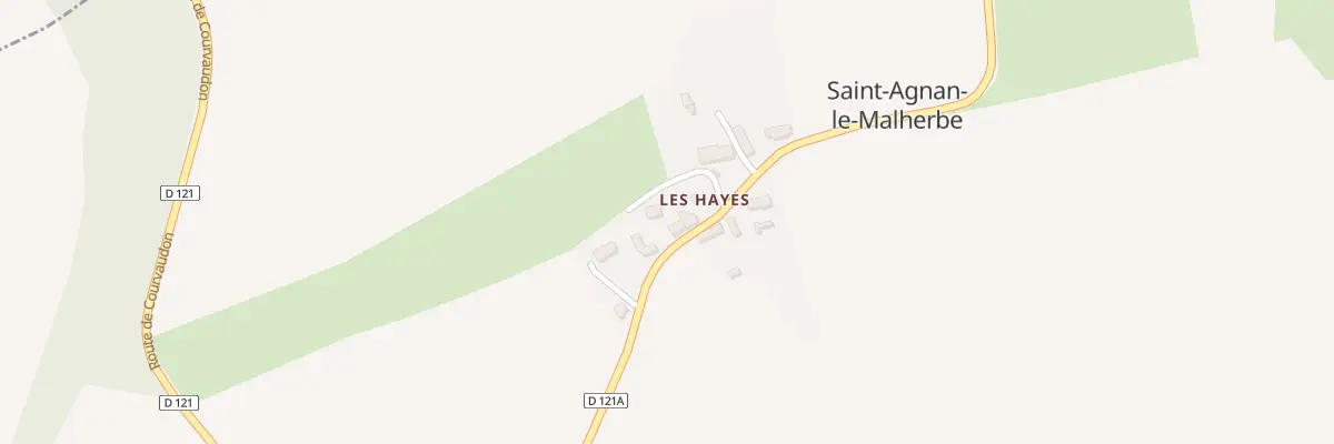 Plan du 914 Rte des Hayes - St Agnan à Malherbe-sur-Ajon