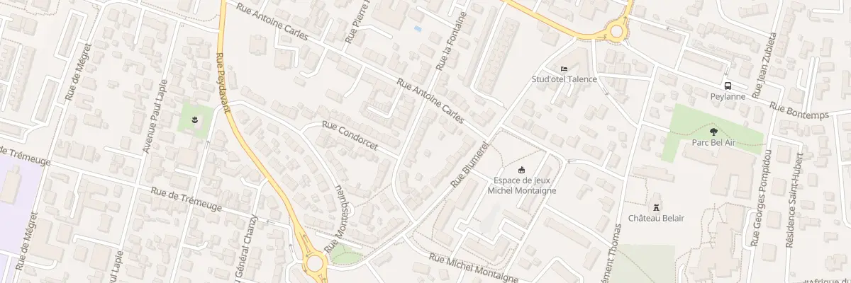 Plan du 32 Rue Lafontaine à Talence