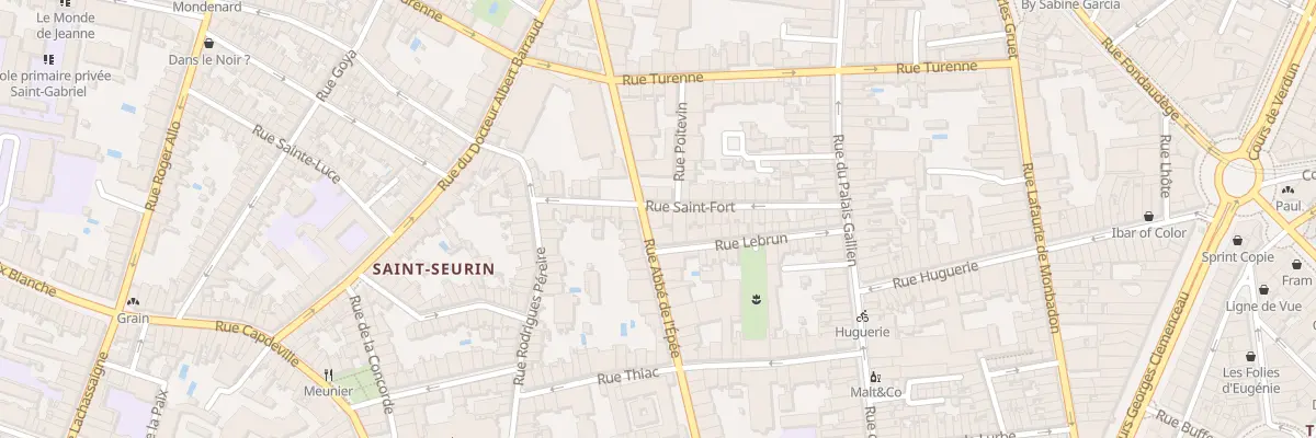Plan du 118 Rue Abbé de l’Epée à Bordeaux