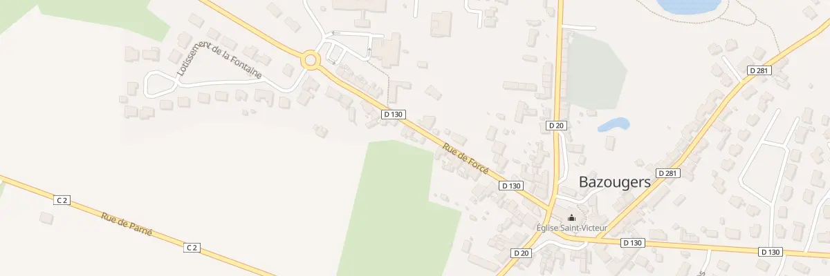 Plan du 19 Rue de Forcé à Bazougers