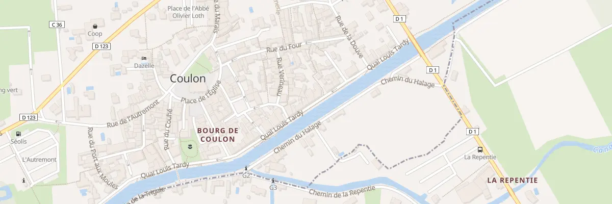 Plan du 40 Quai Louis Tardy à Coulon