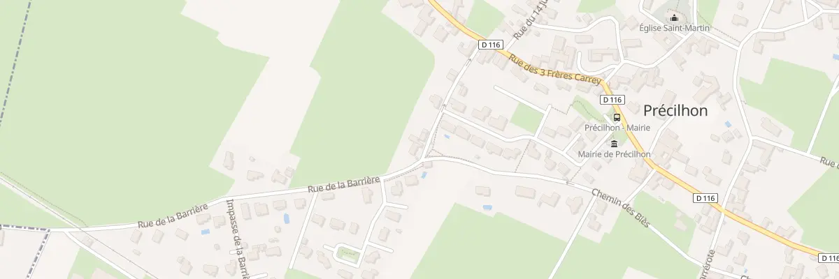 Plan du 9 Rue de la Barrière à Précilhon
