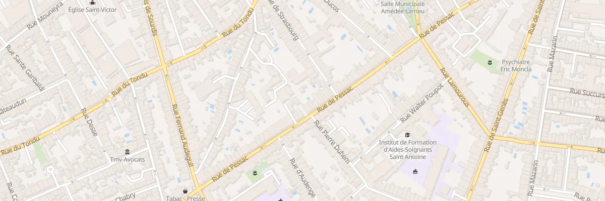 Plan du 131 Rue de Pessac à Bordeaux