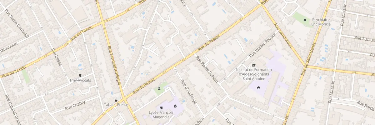 Plan du 142 Rue de Pessac à Bordeaux