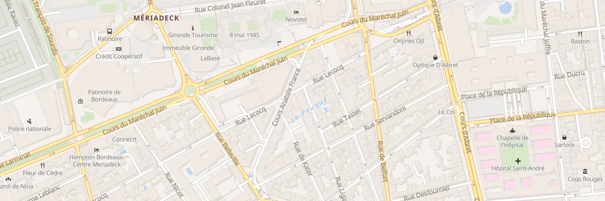 Plan du 3B Rue Ligier à Bordeaux