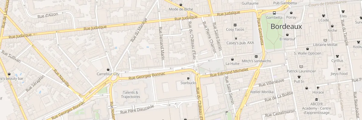 Plan du 53 Rue Georges Bonnac à Bordeaux