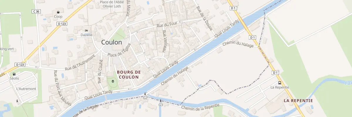 Plan du 42 Quai Louis Tardy à Coulon