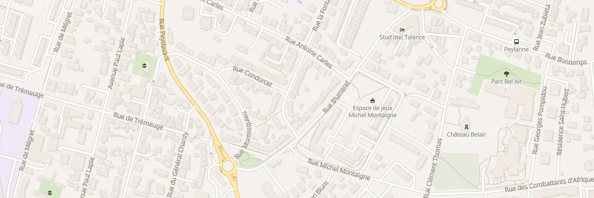 Plan du 40 Rue Lafontaine à Talence