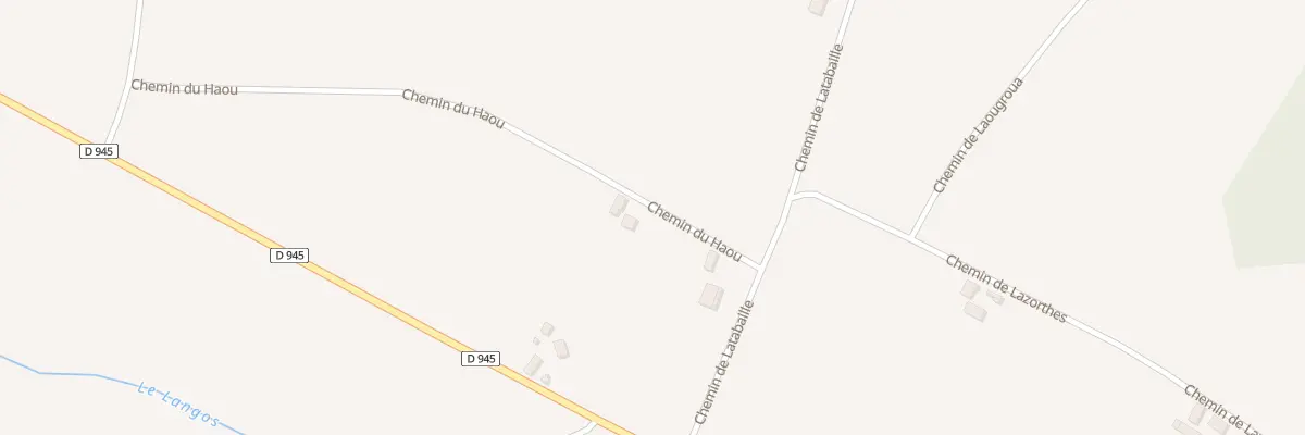 Plan du 100 Che de Haou à Hagetaubin