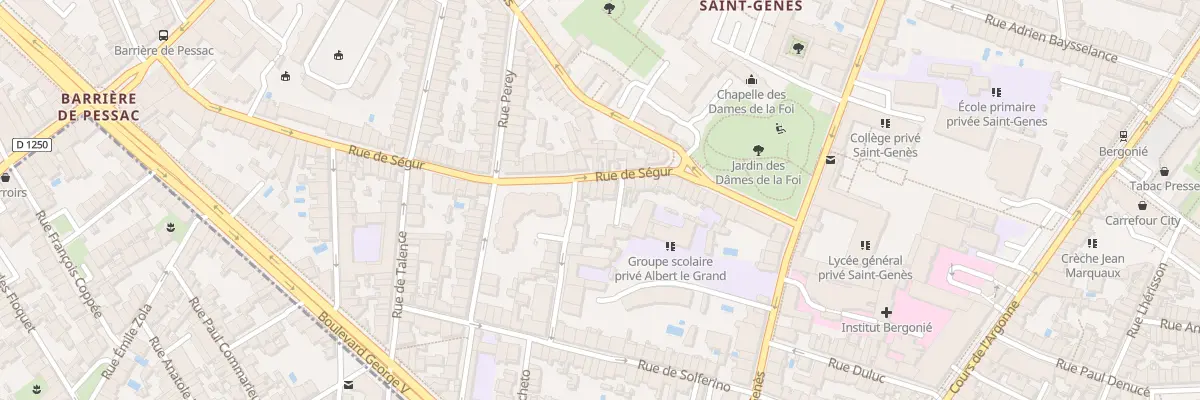 Plan du 81B Rue de Ségur à Bordeaux