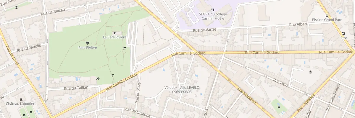 Plan du 182 Rue Camille Godard à Bordeaux