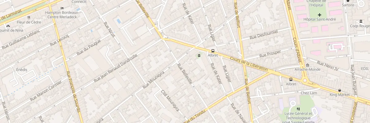 Plan du 58 Rue Mouneyra à Bordeaux