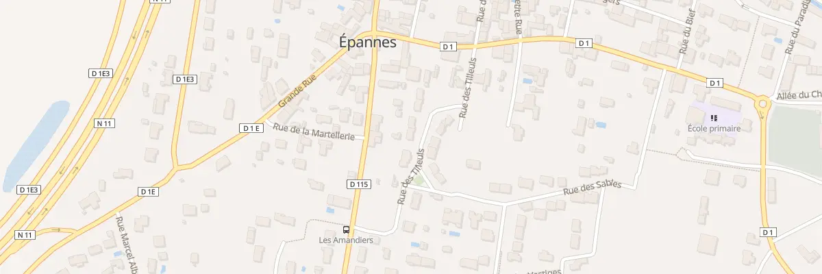 Plan du 200 Rue des Tilleuls à Épannes