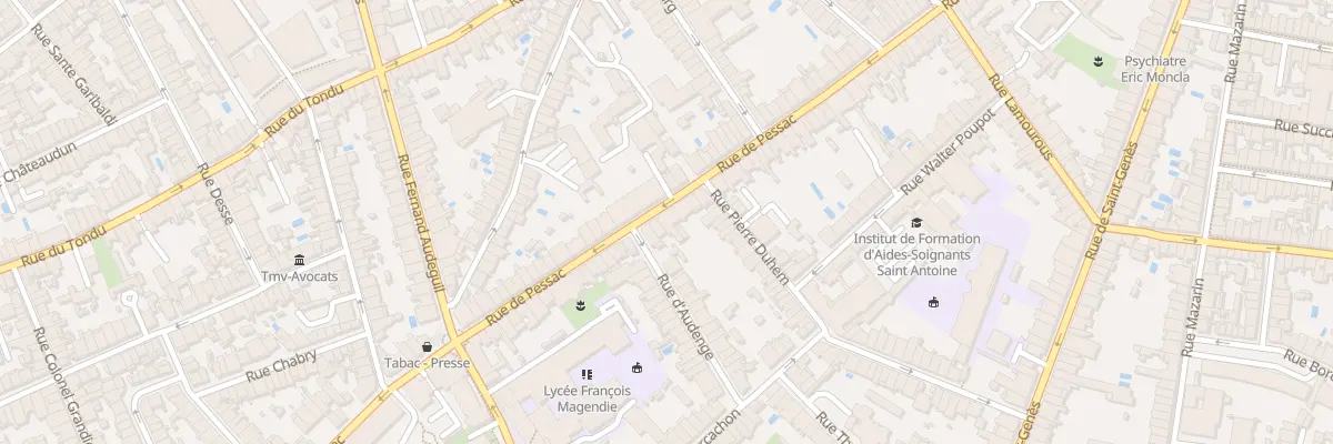 Plan du 144 Rue de Pessac à Bordeaux