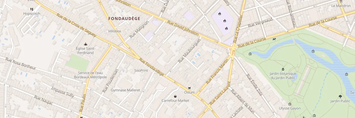 Plan du 11 Rue Maubourguet à Bordeaux