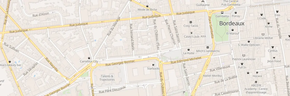 Plan du 55 Rue Georges Bonnac à Bordeaux