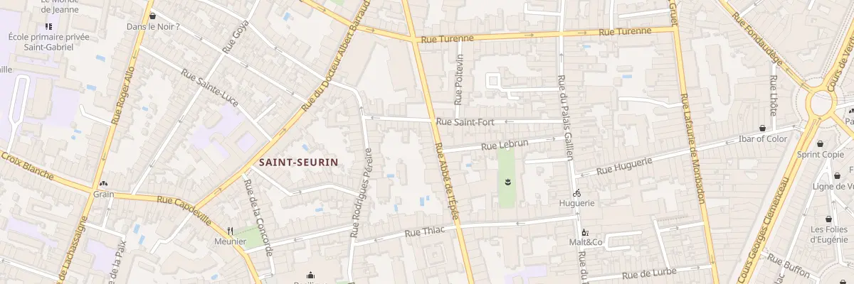 Plan du 103 Rue Abbé de l’Epée à Bordeaux