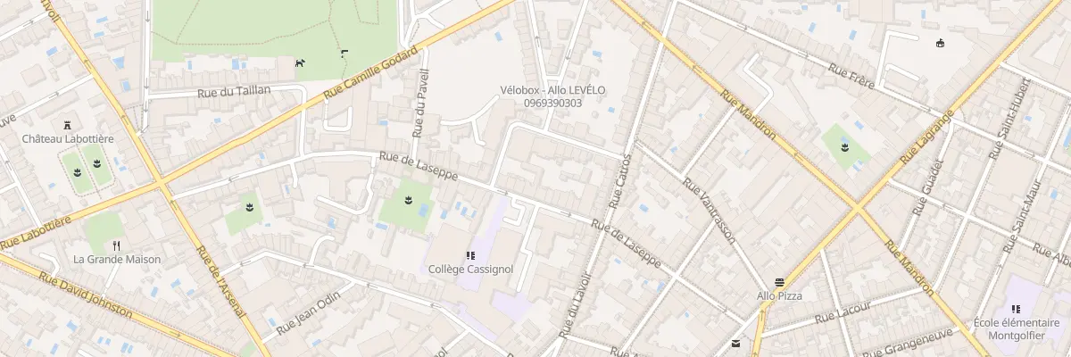 Plan du 53 Rue de Laseppe à Bordeaux