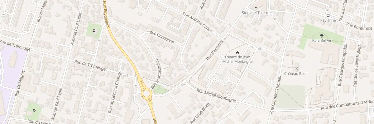 Plan du 44 Rue Lafontaine à Talence
