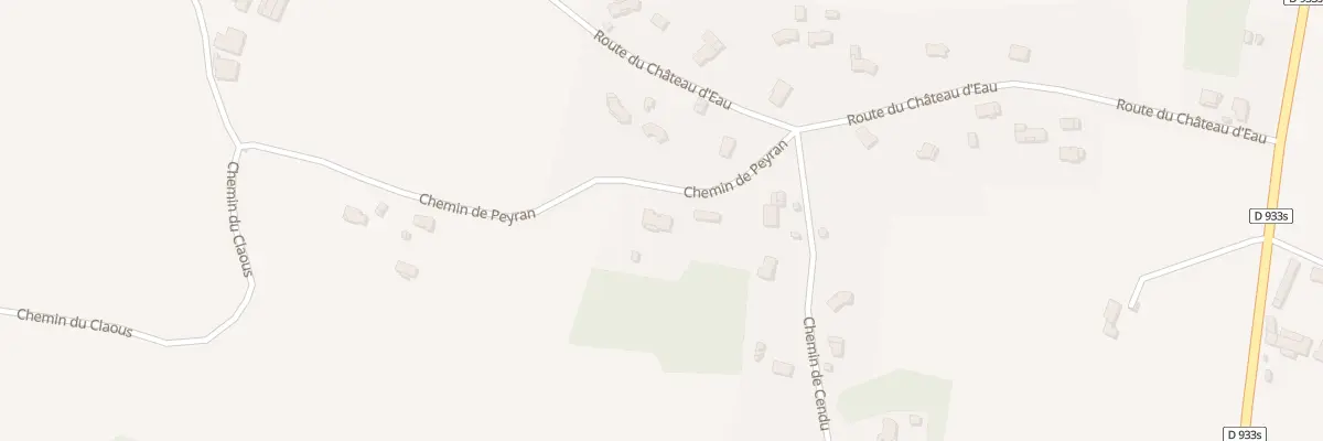 Plan du 334 Che de Peyran à Audignon