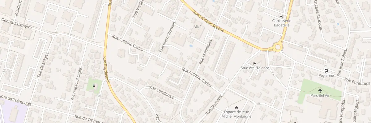 Plan du 30 Rue Antoine Carles à Talence