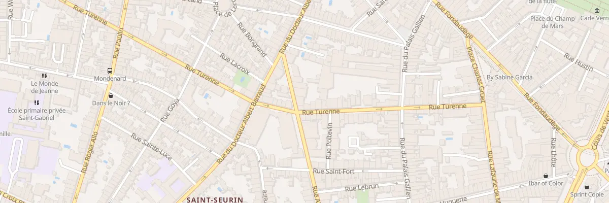 Plan du 140 Rue Abbé de l’Epée à Bordeaux