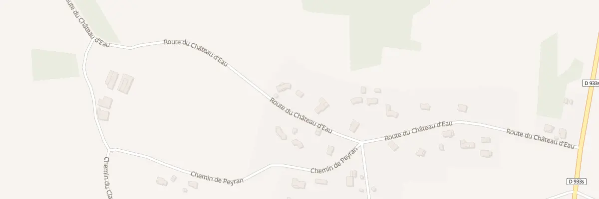 Plan du 1981 Rte du Château d’Eau à Audignon