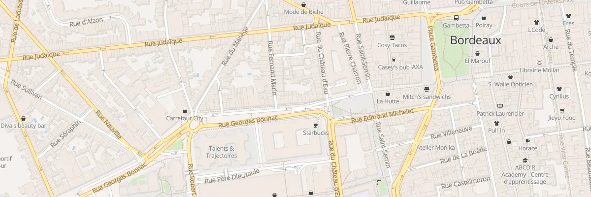 Plan du 57 Rue Georges Bonnac à Bordeaux