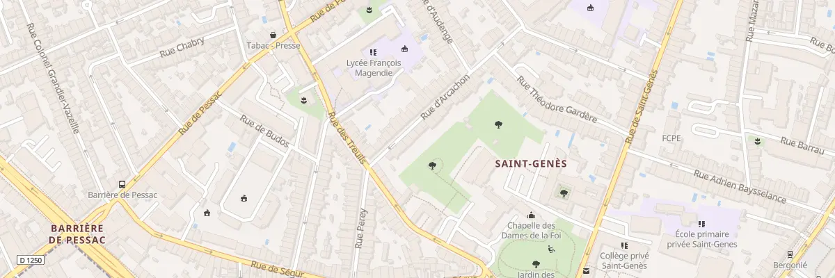 Plan du 48 Rue d’Arcachon à Bordeaux