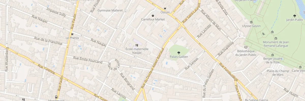 Plan du 115 Rue du Docteur Albert Barraud à Bordeaux