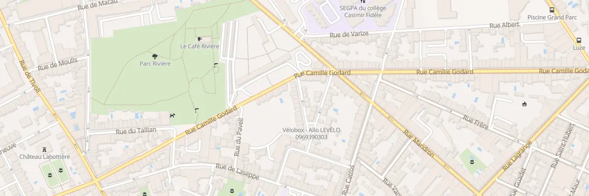 Plan du 23 Rue du Cardinal Lecot à Bordeaux