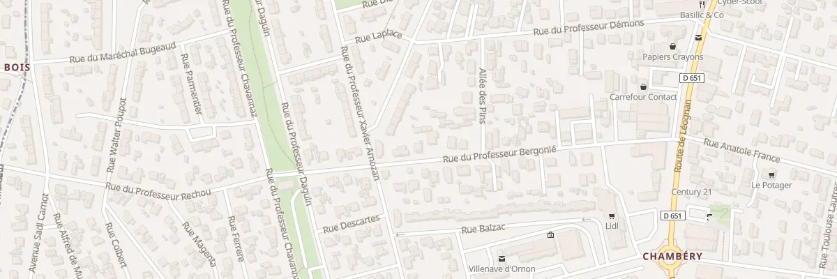 Plan du 37 Rue Professeur Bergonié à Villenave-d’Ornon