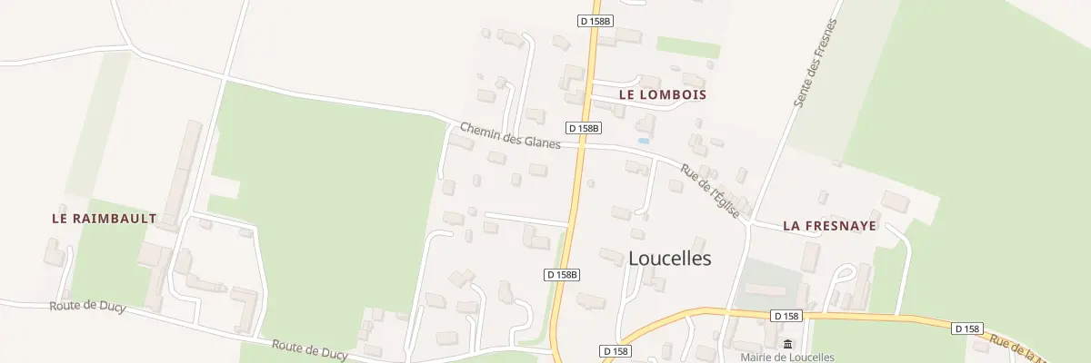 Plan du 1 Che des Glanes à Loucelles