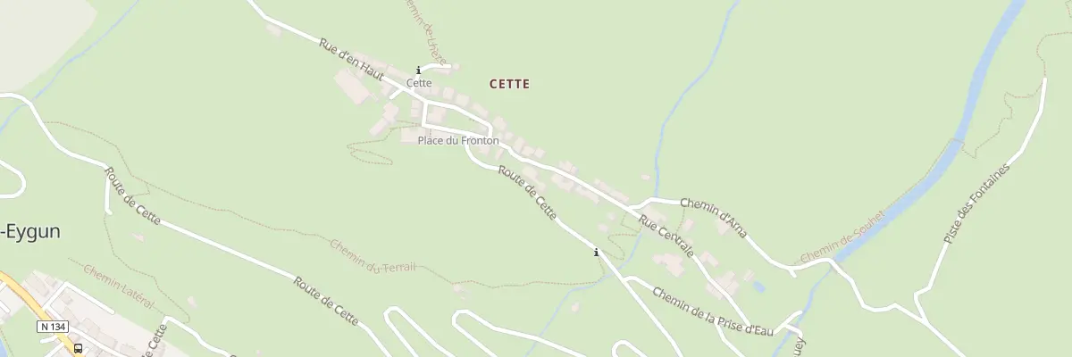 Plan du 2 Rue du Crestet à Cette-Eygun