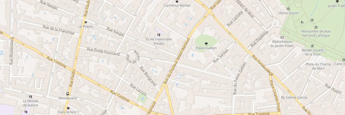 Plan du 103 Rue du Docteur Albert Barraud à Bordeaux